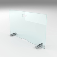 BIJON Kaminschutzgitter aus Spezial-Sicherheitsglas, Hitzeschutz Funkenschuztgitter, Ofenschutzgitter aus echtem ESG-Glas, Kamin Ofen Glas Funkenschutz FIREclassic 70 x 60 cm