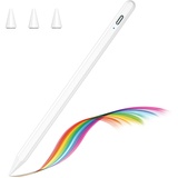 TQQ Stift für Apple iPad(2018-2024), Hochpräziser iPad Pencil mit Neigungssensitivität und Palm Ablehnung, Kompatibel mit iPad 10/9/8/7/6 Gen, iPad Pro 11"/12,9", iPad Mini 6/5 Gen, iPad Air 5/4/3 Gen