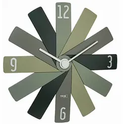 TFA® Wanduhr 60.3020 CLOCK IN THE BOX grün Kunststoff 400,0 x 37,0 mm