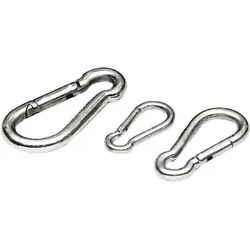 Karabiner aus Edelstahl - ORANGEMARINE farblos No Size