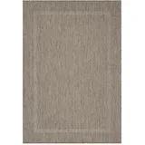 KADIMA DESIGN Teppich Outdoor Einfarbig Wetterfest Waschbar Strapazierfähig Balkon Terrasse Küche OEKO-TEX Braun 60x100 cm – ALSTER von Kadima Design
