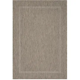 KADIMA DESIGN Teppich Outdoor Einfarbig Wetterfest Waschbar Strapazierfähig Balkon Terrasse Küche OEKO-TEX Braun 60x100 cm – ALSTER von Kadima Design