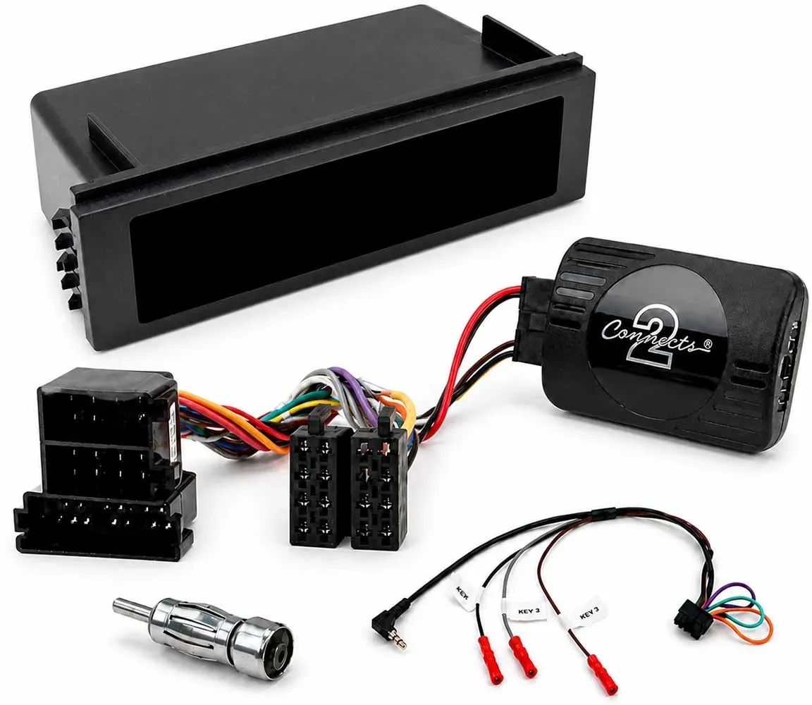 VW Bora Golf Lupo 1 DIN Radioblende mit Lenkradfernbedienung