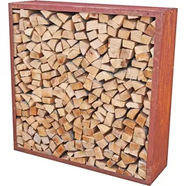 unityshops / firma doris krendl e.u. Kaminholzregal Stahl 118 x 118 x 35 cm Edelrost