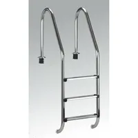 mediPool Poolleiter Edelstahl Weiß 120 cm