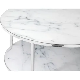 SalesFever Couchtisch Tischplatten in Marmoroptik weiß