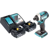 Makita DTD 154 RM Akku Schlagschrauber 18 V 175 Nm 1/4" Brushless + 2x Akku 4,0 Ah + Ladegerät