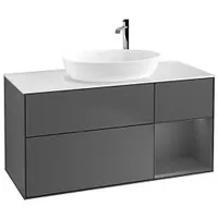 Villeroy & Boch Finion Waschtischunterschrank F951GKGK 120cm, Abdeckplatte white
