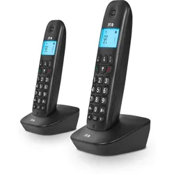 SPC Air Pro Duo - Schnurlose Telefone, beleuchtetes Display, Freisprechen, ECO-Modus, schwarz