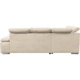 werk2 Ecksofa Alicante Cord L-Form 2-Sitzer Beige