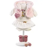 Llorens Puppen-Kleiderset Cool Weiß (40–42cm)