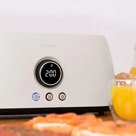 Cecotec Digitaler Toaster ClassicToast 15000 Beige Extra Double 1500 W, Lebensmittel -