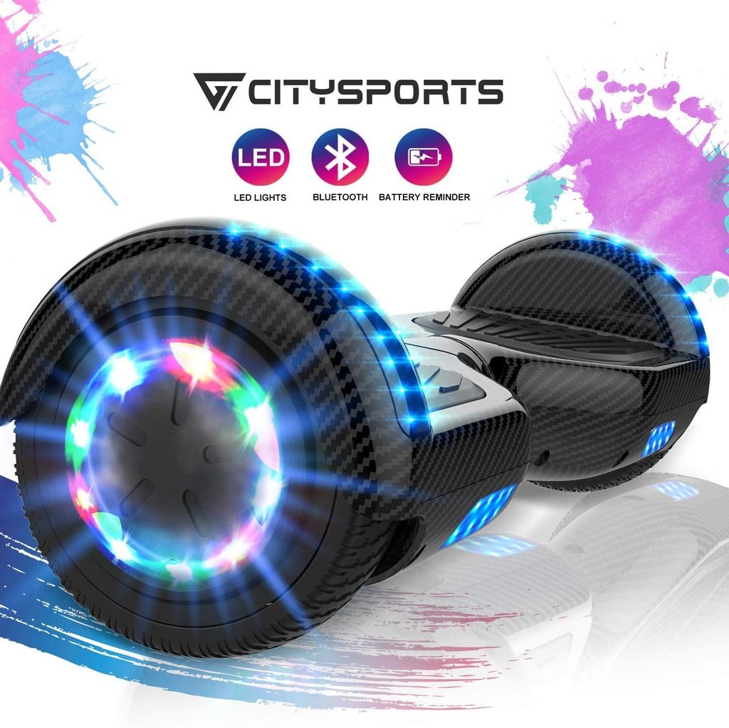 Hoverboards 6.5 Zoll-LED & Bluetooth mit 350W*2 Motorbeleuchtung-für Kinder und Jugendliche, Self Balance Scooter Elektroscooter Elektro Skateboard