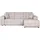 Home Affaire Ecksofa HOME AFFAIRE "Nosia L-Form", beige (creme), B:234cm H:85cm T:163cm, 100% Polyester, Sofas, Ecksofa, incl. 2 Zierkissen, mit feiner Steppung
