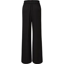 Comma, Jogger Pants COMMA, Damen, Gr. 36, N-Gr, schwarz, Web, Obermaterial: 97% Polyester, 3% Elasthan, unifarben, regular fit lang, Hosen, mit weitem Bein, Sommerhose