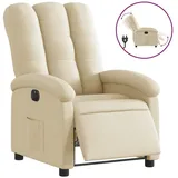 vidaXL Relaxsessel Elektrisch Creme Stoff