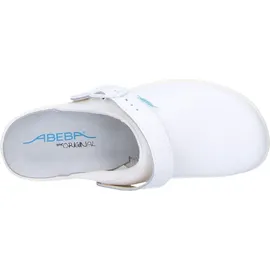 Abeba Berufsschuhe EN 20347:2012 OB Clog Gr.43 weiß Leder m.Fersenriemen Abeba