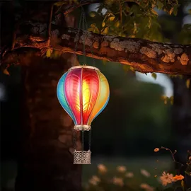 GLOBO Solarleuchte Metall 20x LED 20x10 cm schwarz