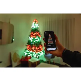 Twinkly LED-Lichterkette 20 m Schwarz