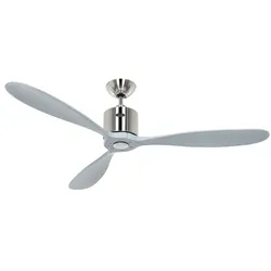 AEROPLAN ECO 132, Ventilator ohne Licht helles Nickel und hellgrau, CasaFan