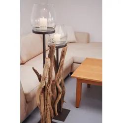 Treibholzwindlicht Raisa aus Teak 110 cm