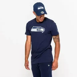 NEW ERA Herren T-Shirt SEATTLE SEAHAWKS TEAM LOGO, BLUE, L