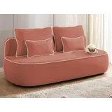 S-Style Kindersofa Vero 210 x 90 x 98 cm Buche/Birke rosa