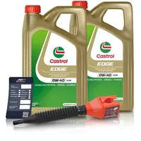 Castrol 10 L EDGE 5W-30 C3 + Ölwechsel-Anhänger + Einfülltrichter [Hersteller-Nr. 15F7EC]