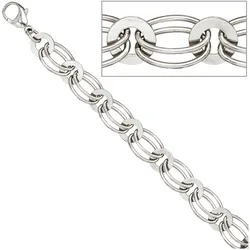 Silberarmband JOBO, silber (silber 925), Armbänder, Damen, Silber 925 (Sterlingsilber), 925 Silber 19 cm