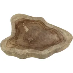 HSM Collection Schneidebrett Teakholz, ø30-40x4 Natur