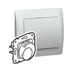 Legrand 775689 Einsatz Fußboden Raumthermostat Farbe: Galea Soft Aluminium