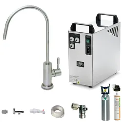 BieTal Tafelwassergerät Untertisch 1ltg Wasserhahn Wasserfilter SET ohne Kühlung