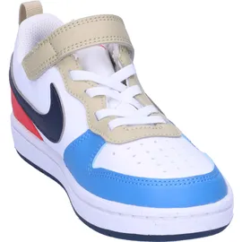 Nike Court Borough Low Recraft Kids White/Thunder Blue/Light Crimson 28