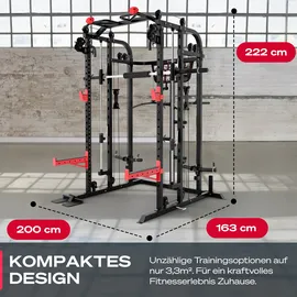 Sportstech SXM150 Smith Machine für Zuhause, schwarz No Size