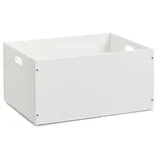 Zeller 13352 Aufbewahrungskiste, stapelbar, MDF, weiß