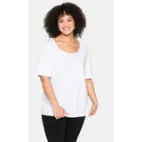 sheego T-Shirt Weiß 44/46