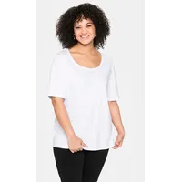 sheego T-Shirt Weiß 44/46