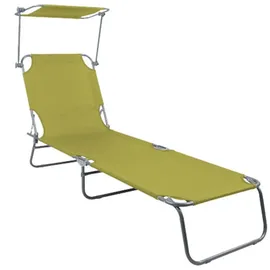 Mojawo 3-Bein Gartenliege 186 x 55 x 24 cm Lime