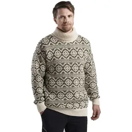 Devold of Norway Hoddevik Wool High Neck Anthracite / Offwhite M