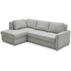 ComfortPlan Ecksofa Puzzle Stoff Silver