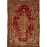 benuta Teppich Stay, rechteckig, Höhe: 5 mm, Kunstfaser, Berber, Ethno-Style, Wohnzimmer beige|rot 75 cm x 165 cm x 5 mm