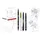 Tombow One Line Art Malset farbsortiert, 1 Set