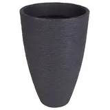 Jelenia Plast Rillentopf Ø 27,5 x 43,5 cm anthrazit