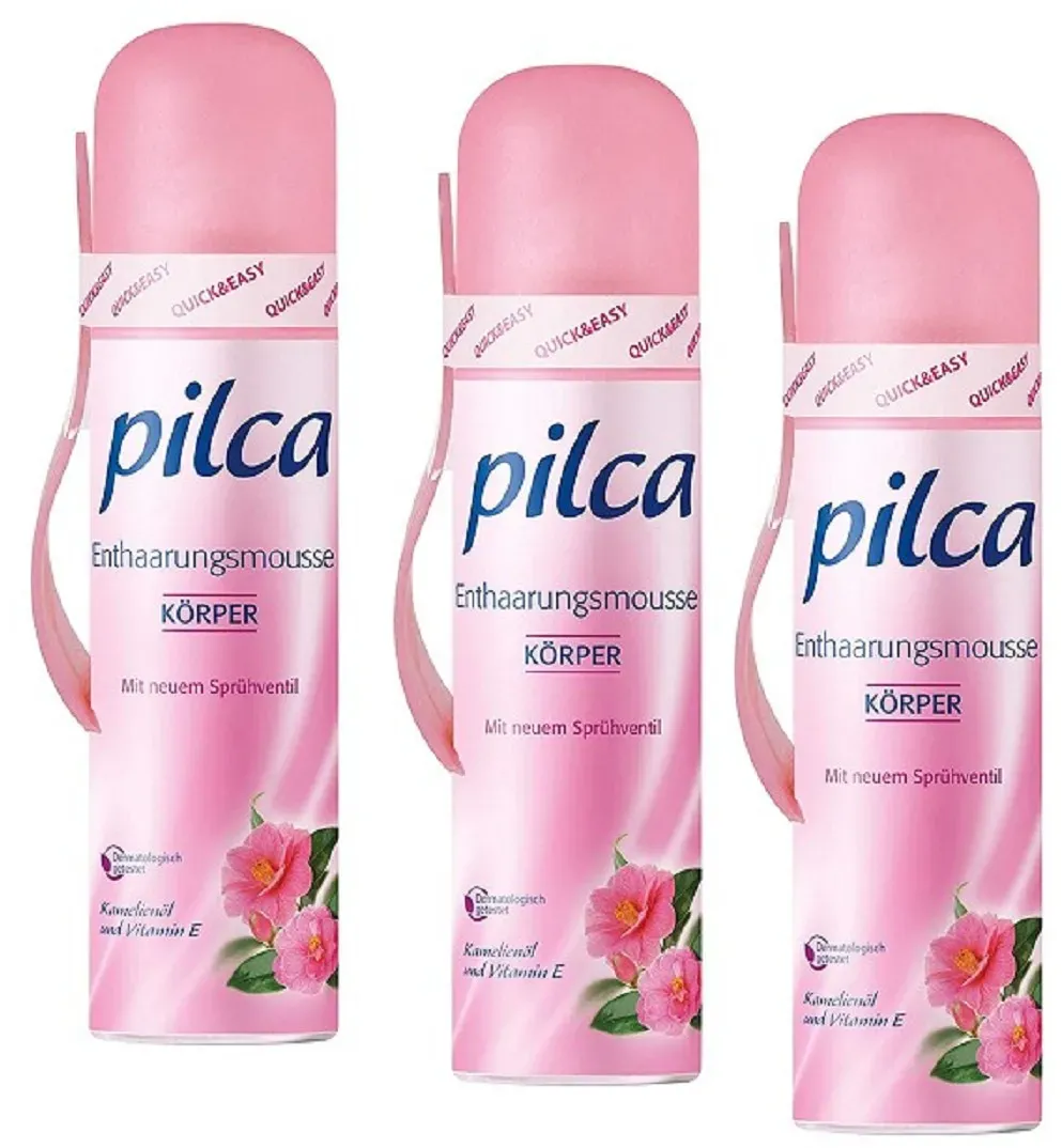 Pilca Enthaarungs-Mousse 3x150ml 3er-Pack