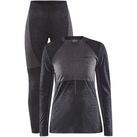 Craft Core Wool Mix Thermounterwäsche-Set Damen 999985 black/granite L