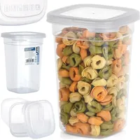 Vilde Behälter für trockene Lebensmittel Vorratsbehälter Küchenbehälter Vorratsdose mit Deckel 1 L - Transparent