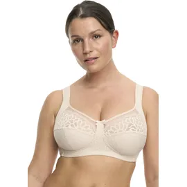 SUSA Bügelloser BH "Classic", Damen, Gr. 105, Cup C, beige (sand), Obermaterial: 54% Polyamid, 27% Baumwolle, 19% Elasthan, unifarben, bequem, BHs, Spitze, genähte Cups, Jacquard-Muster, elastisch, Komfortträger