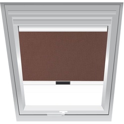Roto Sichtschutzrollo Braun 2-R31, 78x160 cm (7/16), Manuell,Q4,Roto,weiße Schiene