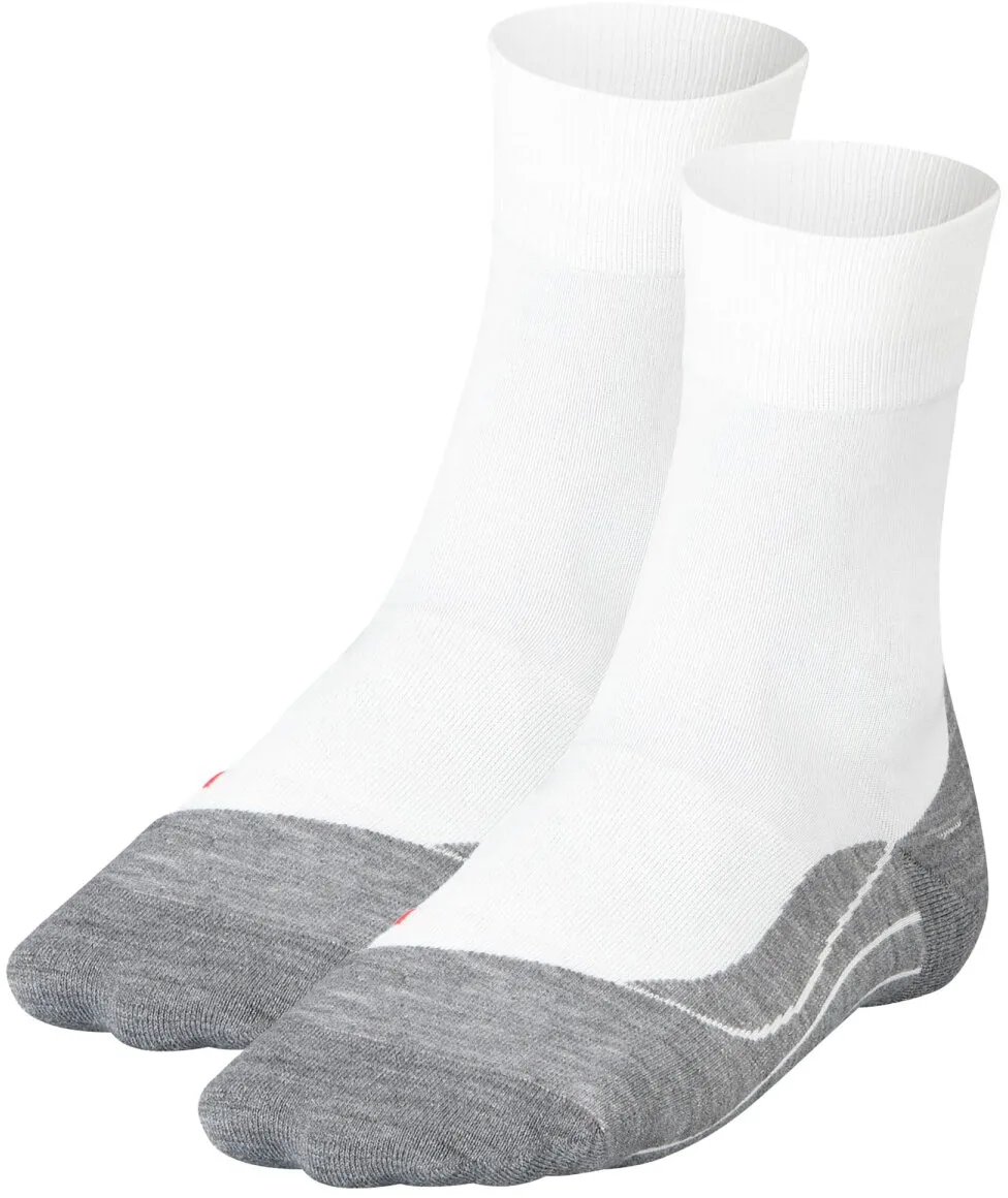 FALKE Damen Socken 2er Pack - Ergonomic Fitness Laufsocken, Sport System, 37-42 Weiß/Grau (2020) 37-38 (4-5 UK)