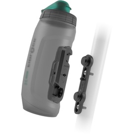 Fidlock Trinkflasche mit Bike Base Twist antibacterial Transparent Schwarz, 590 ml